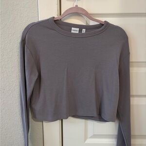 Women's Aritzia Sunday Best Waffle Knit Long Sleeve Top
